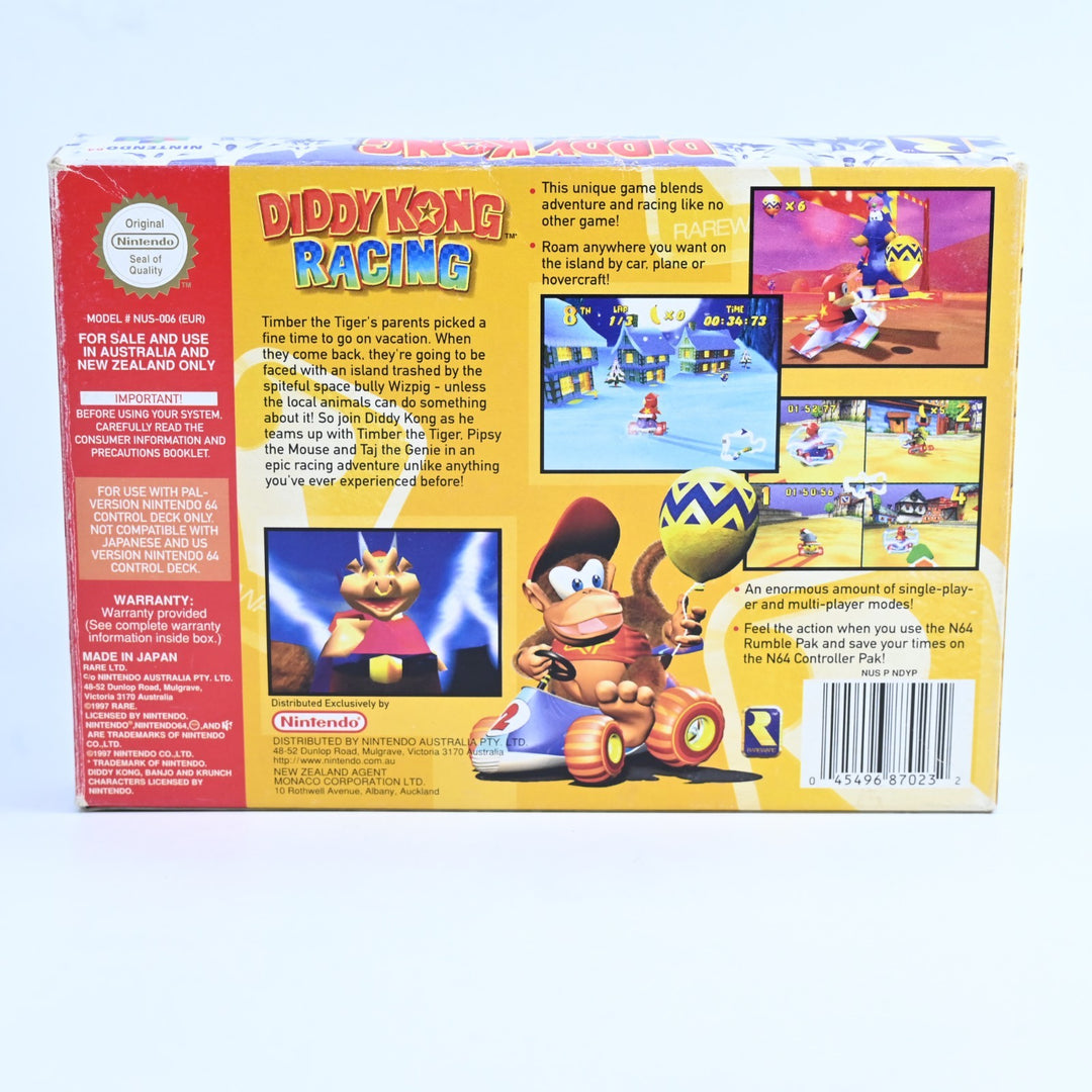 Diddy Kong Racing - N64 / Nintendo 64 Boxed Game - PAL - FREE POST!