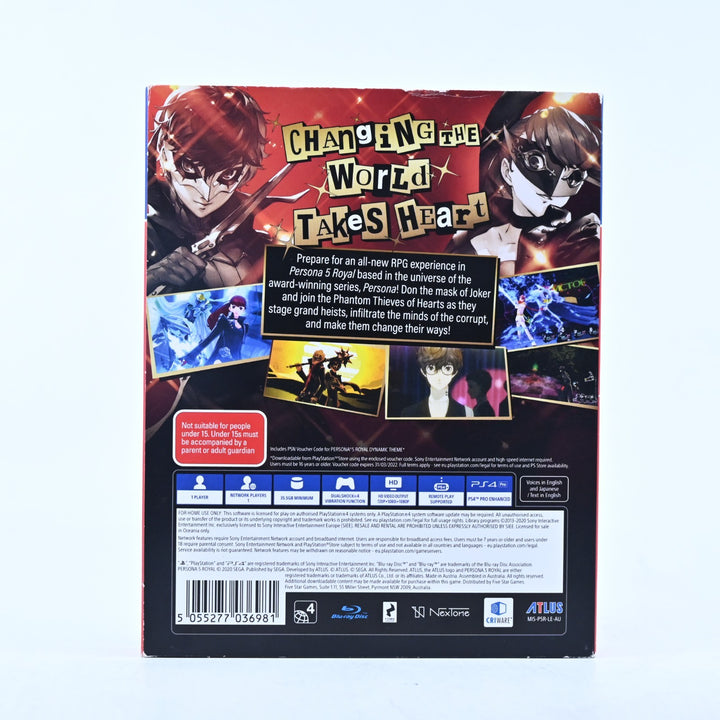 Persona 5 Royal Steelbook Edition - Sony Playstation 4 / PS4 Game - CODE UNUSED