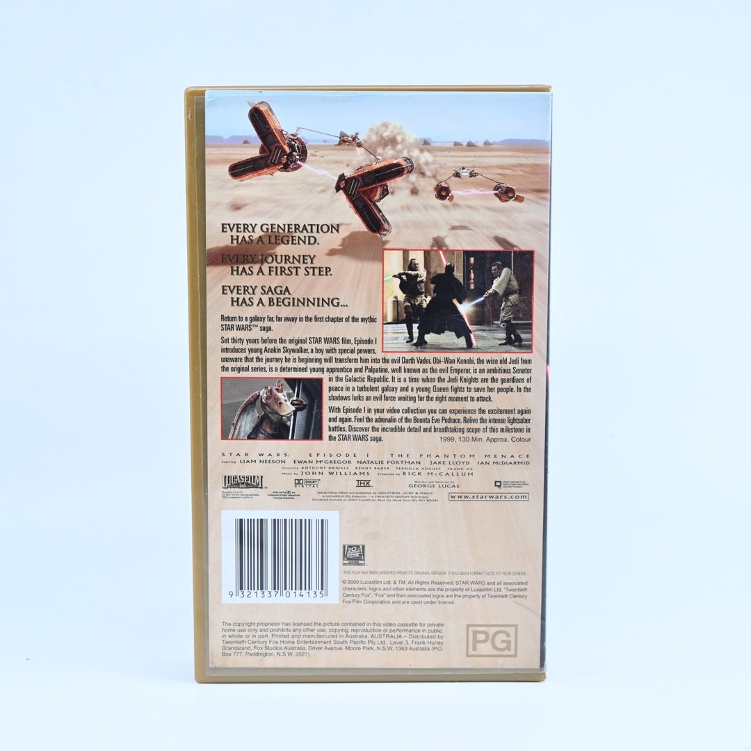 Star Wars Episode 1: The Phantom Menace - Digitally Remastered - 2000 - VHS