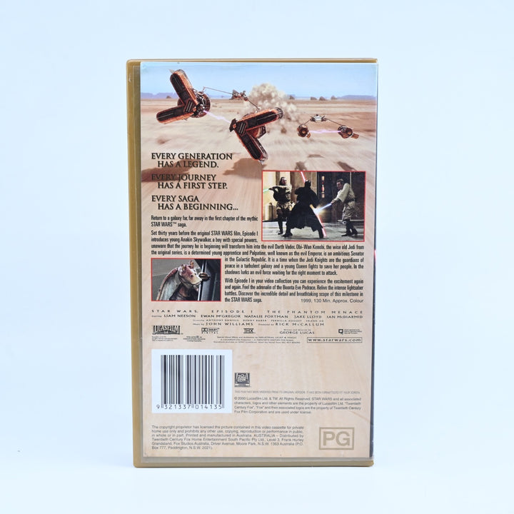 Star Wars Episode 1: The Phantom Menace - Digitally Remastered - 2000 - VHS