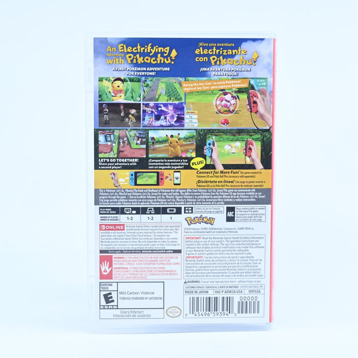 Pokemon Let's Go Pikachu - Nintendo Switch Game - FREE POST!