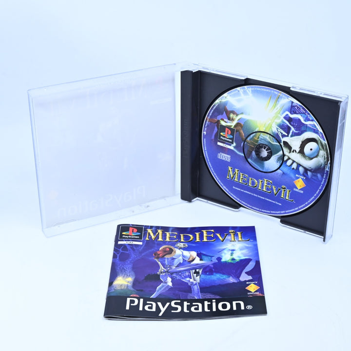 MediEvil - Sony Playstation 1 / PS1 Game + Manual - PAL - MINT DISC!