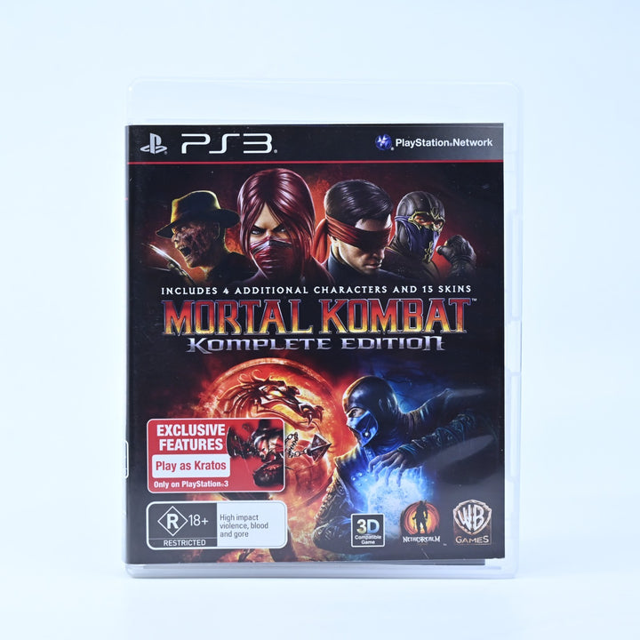Mortal Kombat - Komplete Edition - Sony Playstation 3 / PS3 Game + Manual