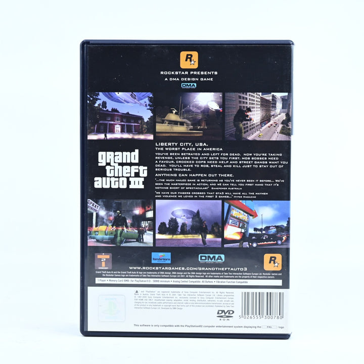Grand Theft Auto III 3 - Sony Playstation 2 / PS2 Game - No Manual - PAL