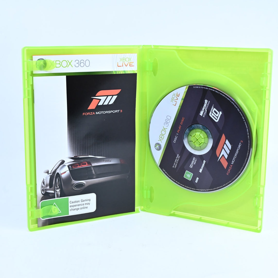 Forza Motorsport 3 - Xbox 360 Game + Manual - PAL - MINT DISC!