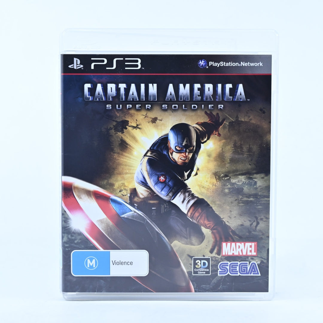 Captain America: Super Soldier - Sony Playstation 3 / PS3 Game + Manual