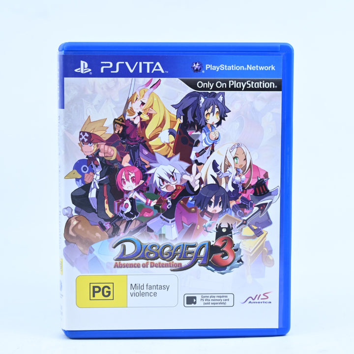 Disgaea 3: Absence of Detention - Sony PS Vita Game - FREE POST!