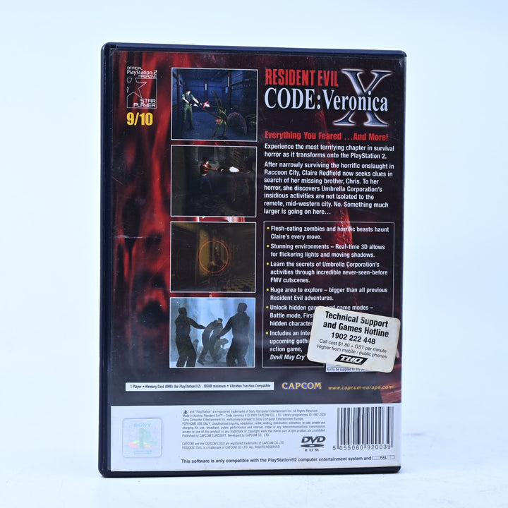 Resident Evil CODE: Veronica X - PS2 Game + Manual + DMC Demo - PAL