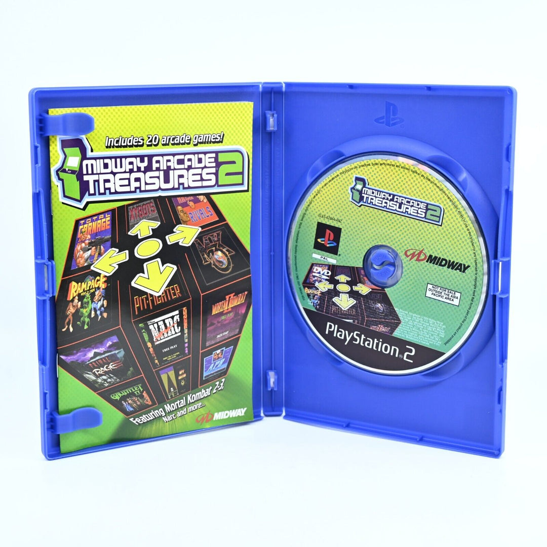 Midway Arcade Treasures 2 - Sony Playstation 2 / PS2 Game + Manual - PAL