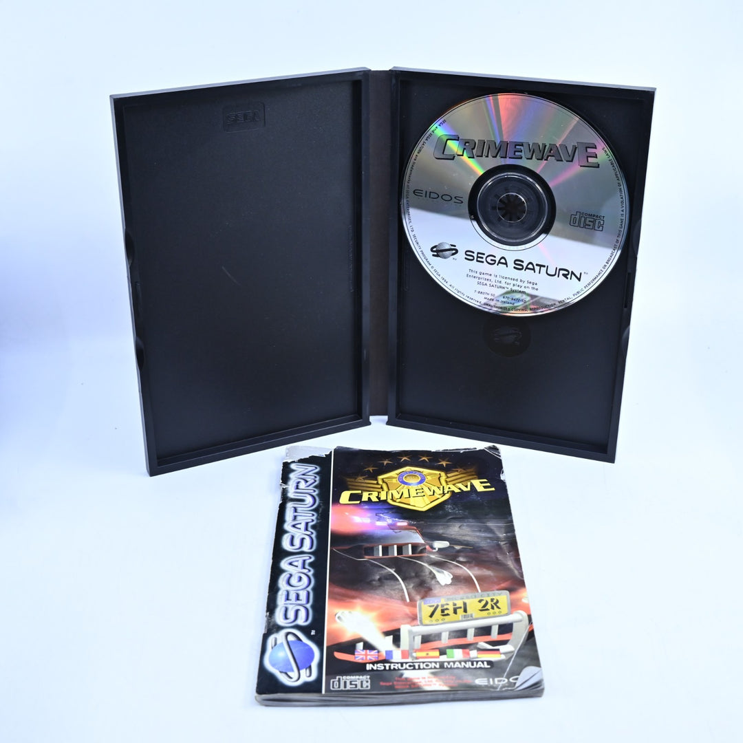 Crimewave - Sega Saturn Game + Manual - PAL - MINT DISC!