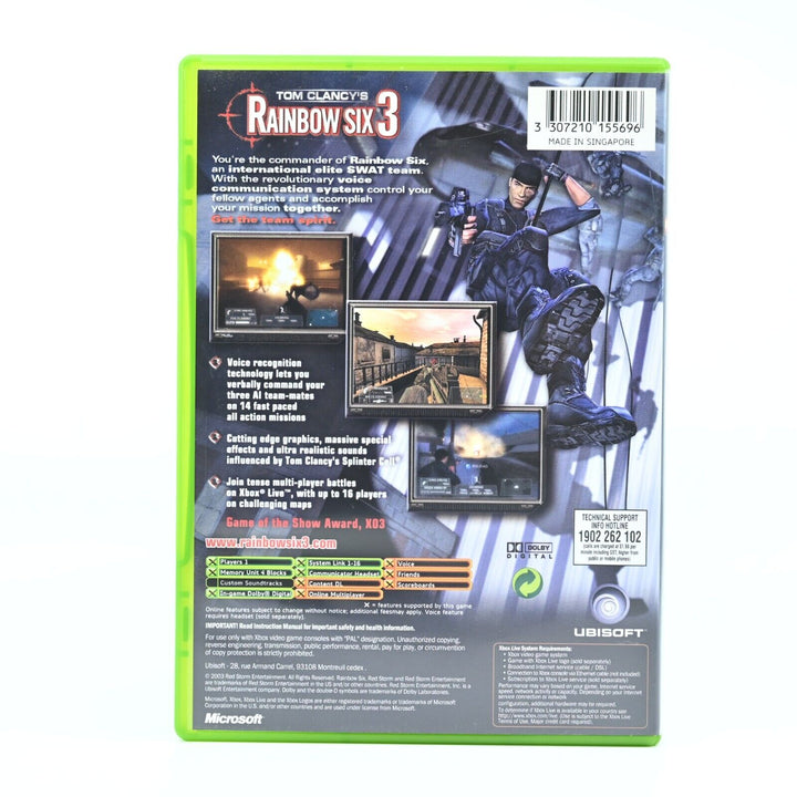 Tom Clancy's Rainbow Six 3 #1 - Original Xbox Game - PAL - FREE POST!