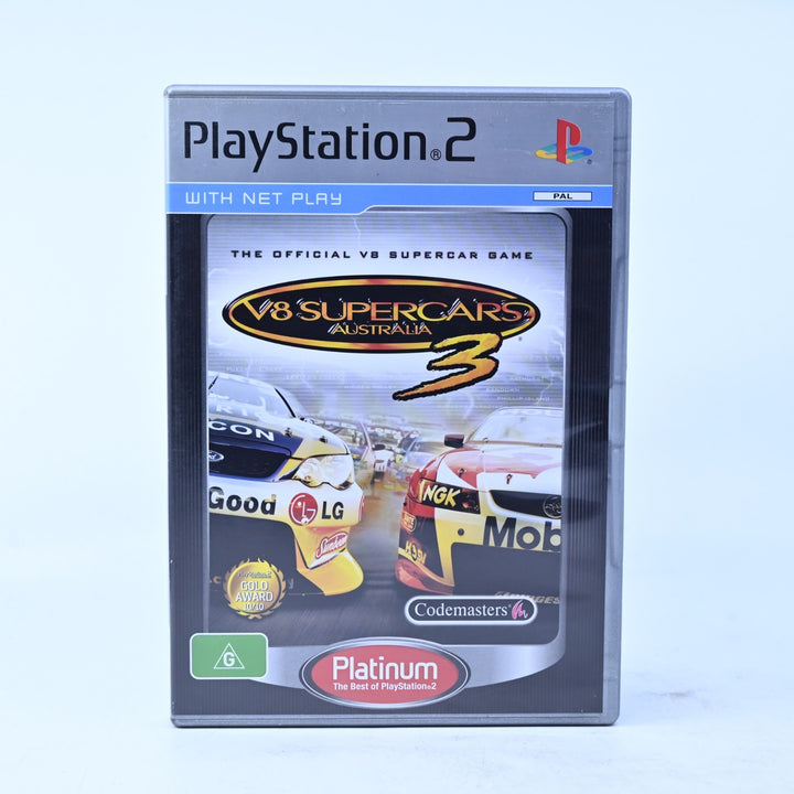 V8 Supercars Australia 3 - Sony Playstation 2 / PS2 Game + Manual - PAL