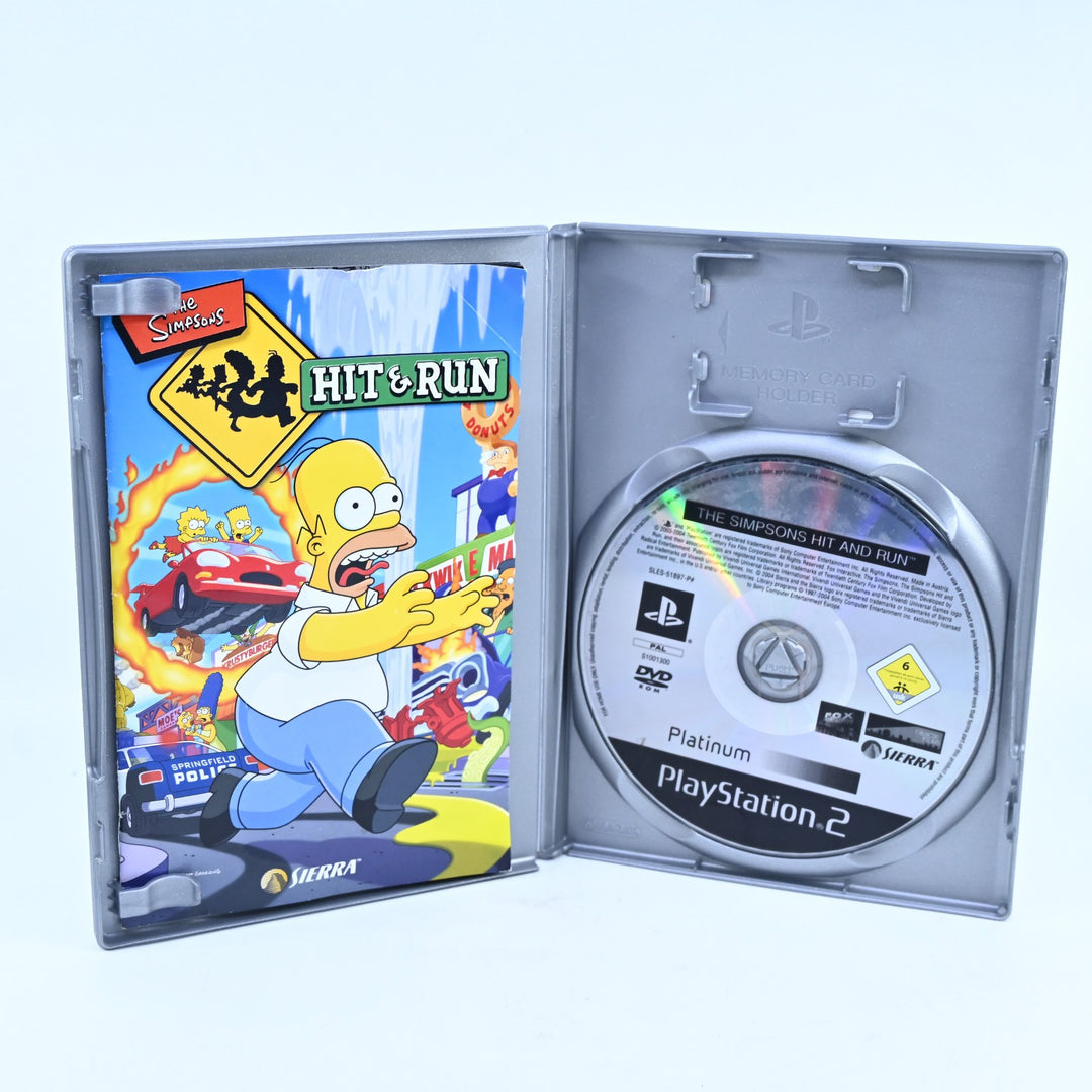 The Simpsons Hit & Run - Sony Playstation 2 / PS2 Game + Manual - PAL