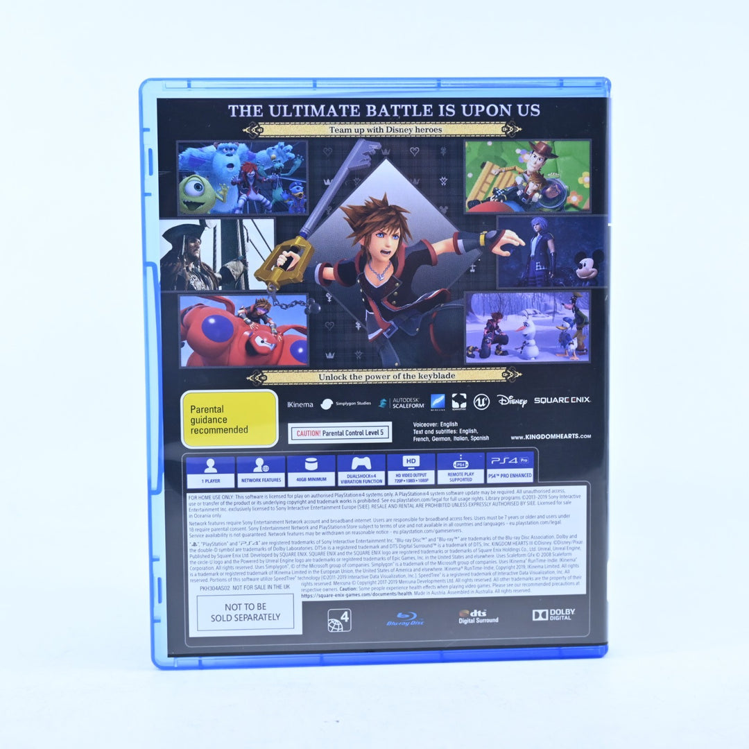 Kingdom Hearts III Deluxe Edition - Sony Playstation 4 / PS4 Game - NO PIN