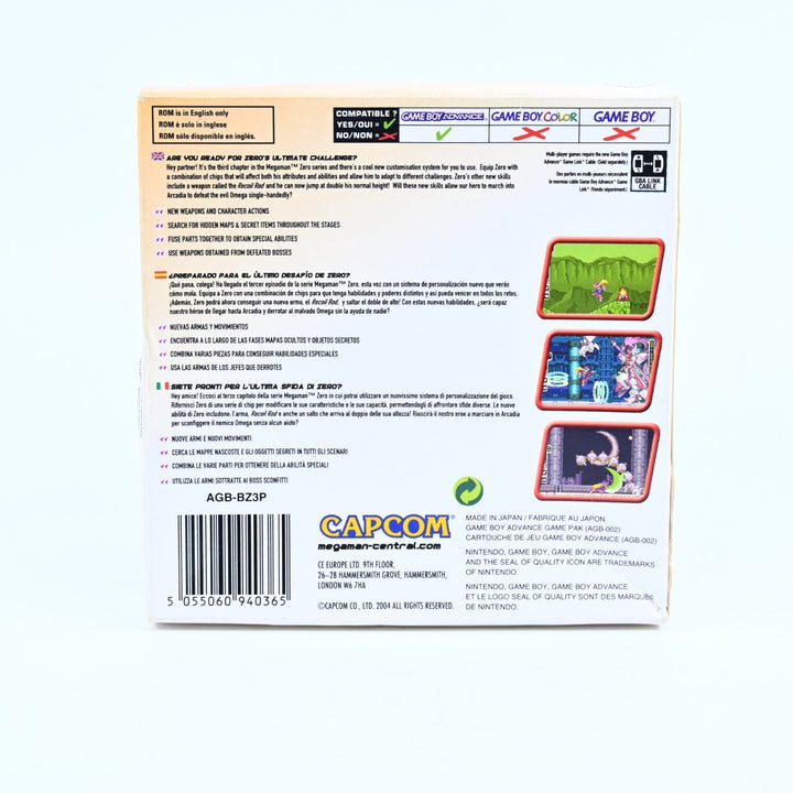 Mega Man Zero 3 - Nintendo Gameboy Advance / GBA Boxed Game - PAL