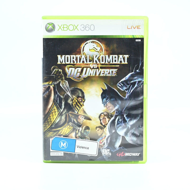 Mortal Kombat vs. DC Universe - Xbox 360 Game + Manual - PAL - NEAR MINT DISC!