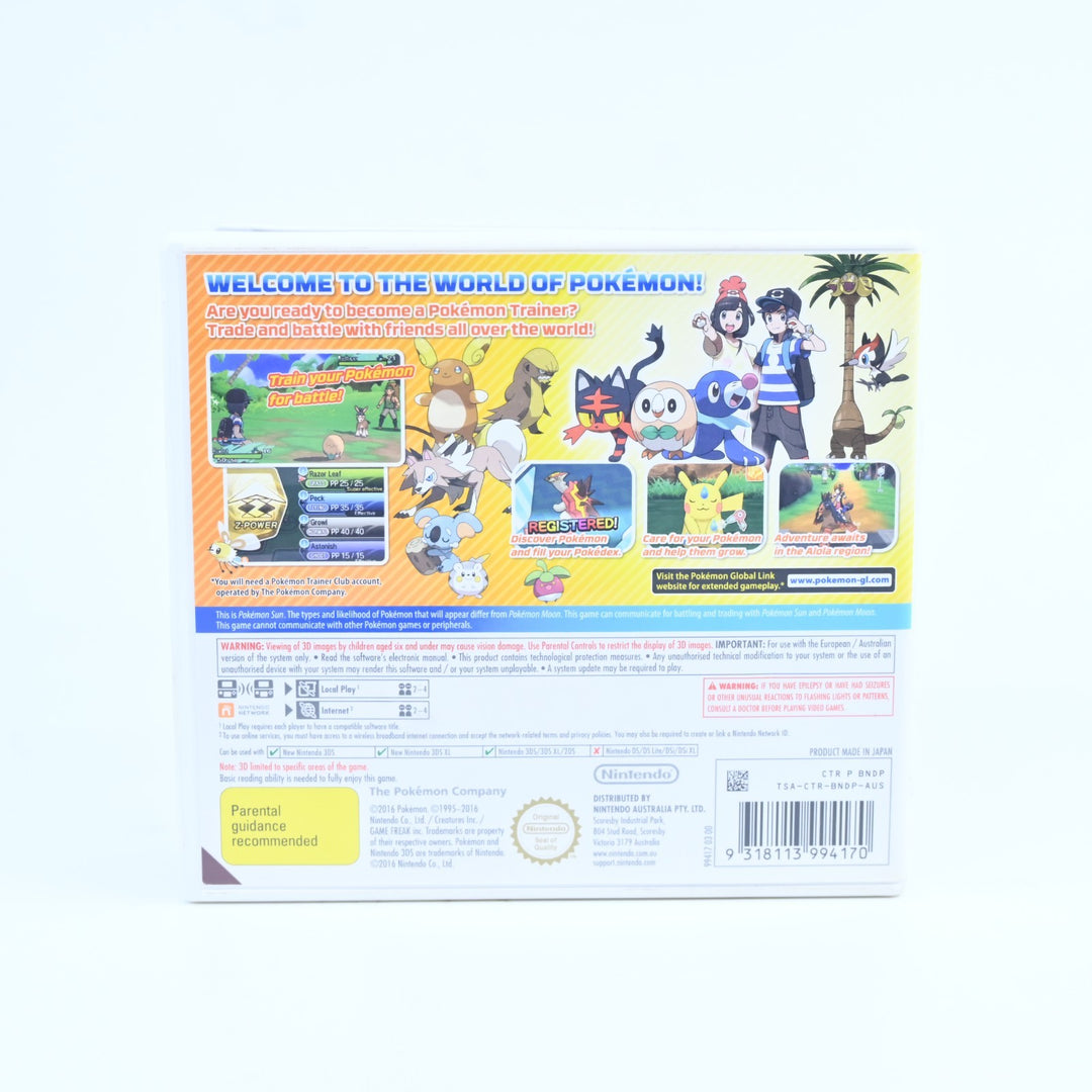 Pokemon Sun - Nintendo 3DS Game - PAL - FREE POST!