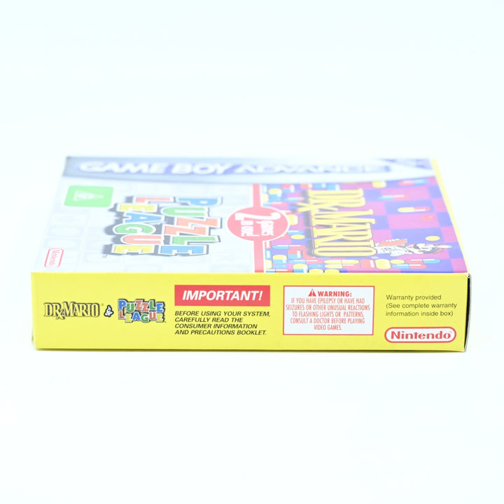 MINT! Dr. Mario &amp; Puzzle League - Nintendo Gameboy Advance / GBA Boxed Game