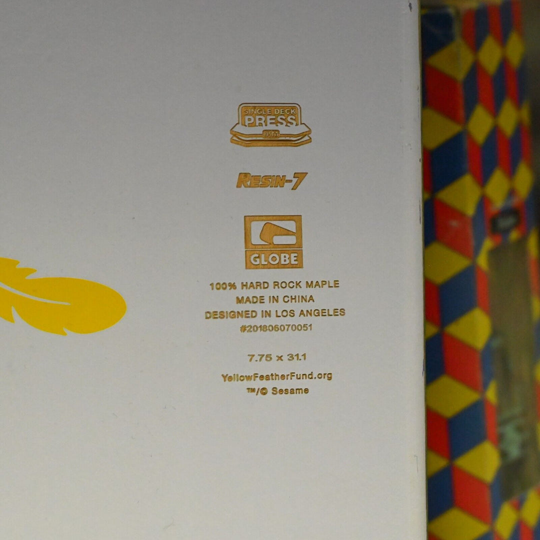 Sesame Street The Count Yellow Feather Fund Limited Edition Skateboard Deck