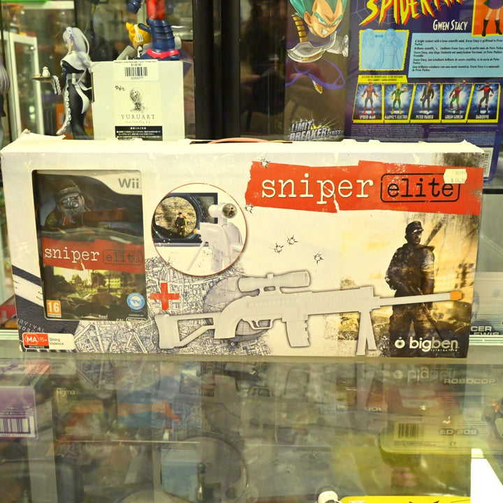Sniper Elite Rifle Attachment Bundle - Nintendo Wii Game + Manual - PAL