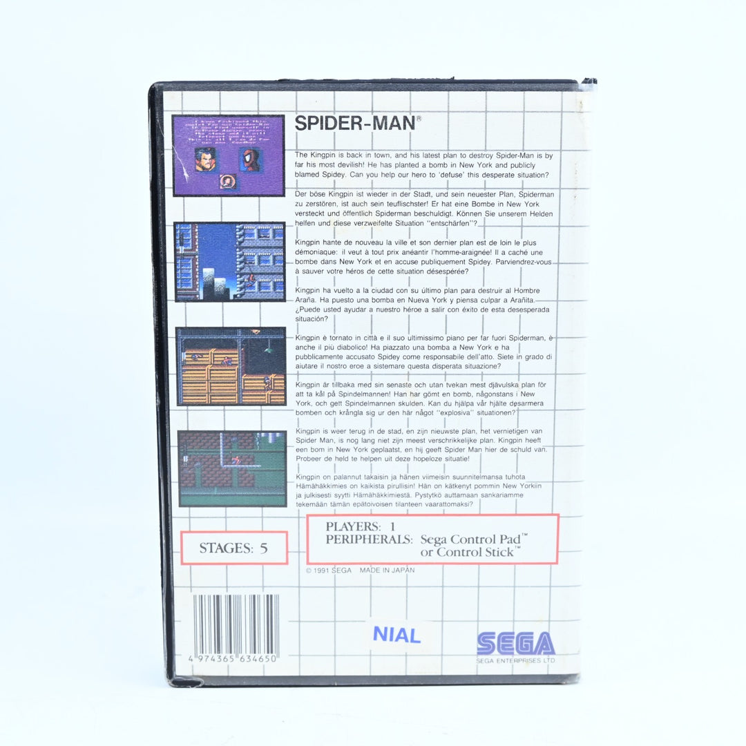 Spider-Man - Sega Master System Game - No Manual - PAL - FREE POST!