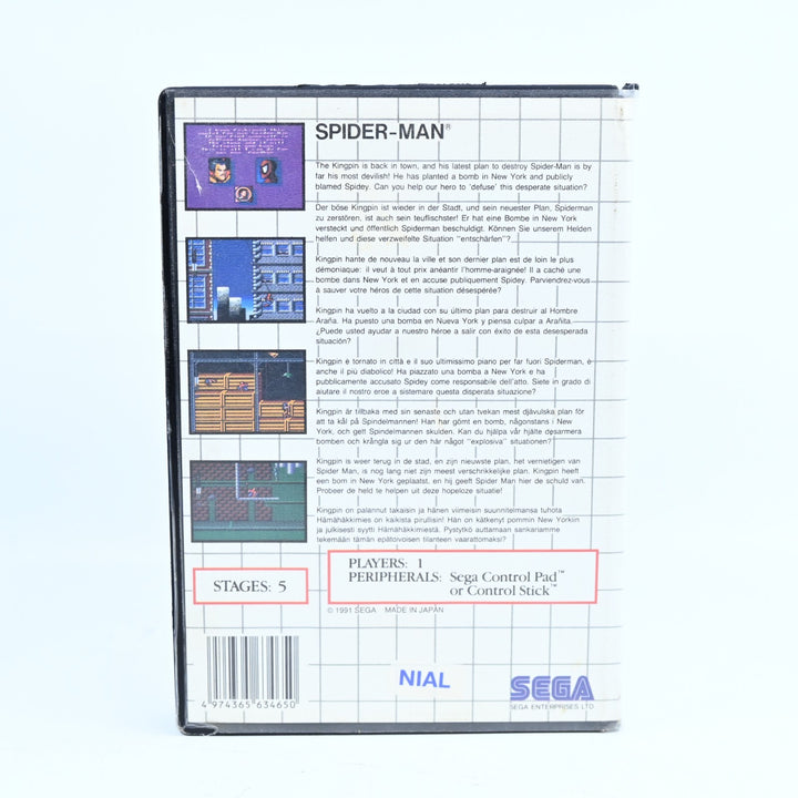 Spider-Man - Sega Master System Game - No Manual - PAL - FREE POST!