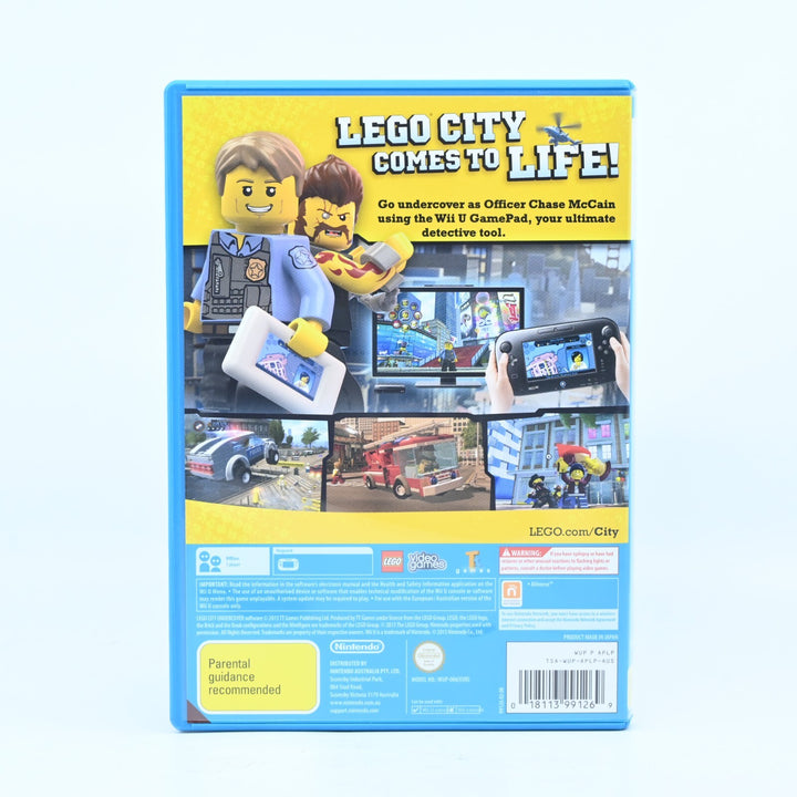 LEGO City Undercover - Nintendo Wii U Game + Manual - PAL - FREE POST!