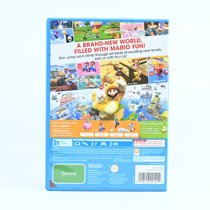 Super Mario 3D World - Nintendo Wii U Game - No Manual - PAL - FREE POST!