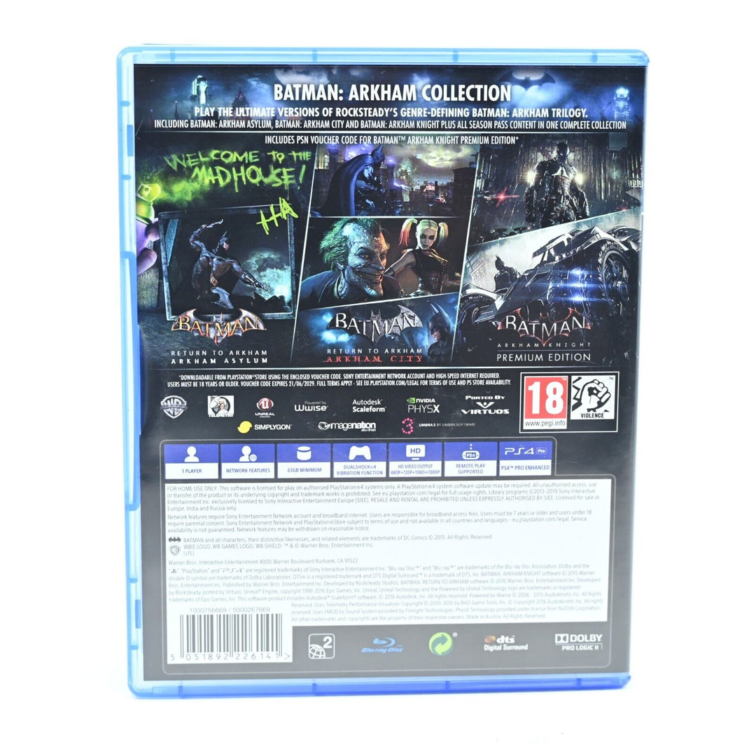 Batman Arkham Collection - Sony Playstation 4 / PS4 Game - FREE POST!