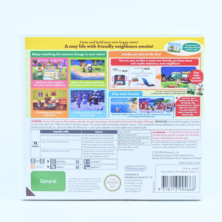 Animal Crossing: New Leaf - Nintendo 3DS Game - PAL - FREE POST!