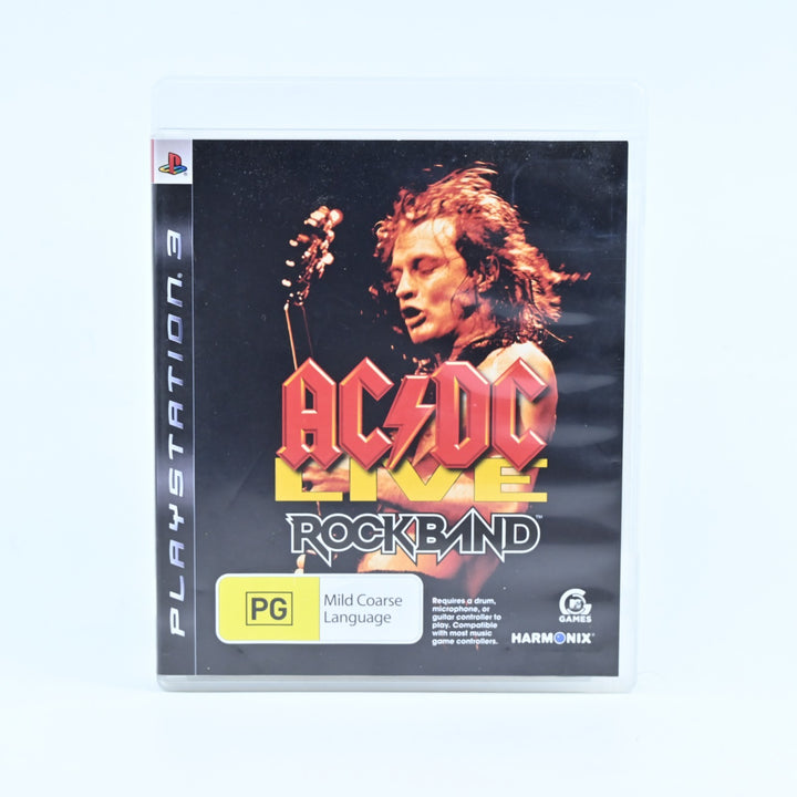 AC/DC Live: RockBand - Sony Playstation 3 / PS3 Game + Manual - MINT DISC!