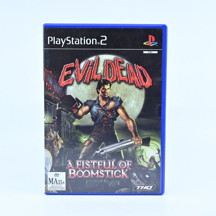 Evil Dead: Fistful of Boomstick - Sony Playstation 2 / PS2 + Manual - MINT DISC