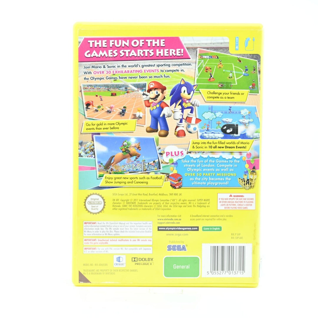 Mario & Sonic at the London 2012 Olympic Games - Nintendo Wii Game - PAL