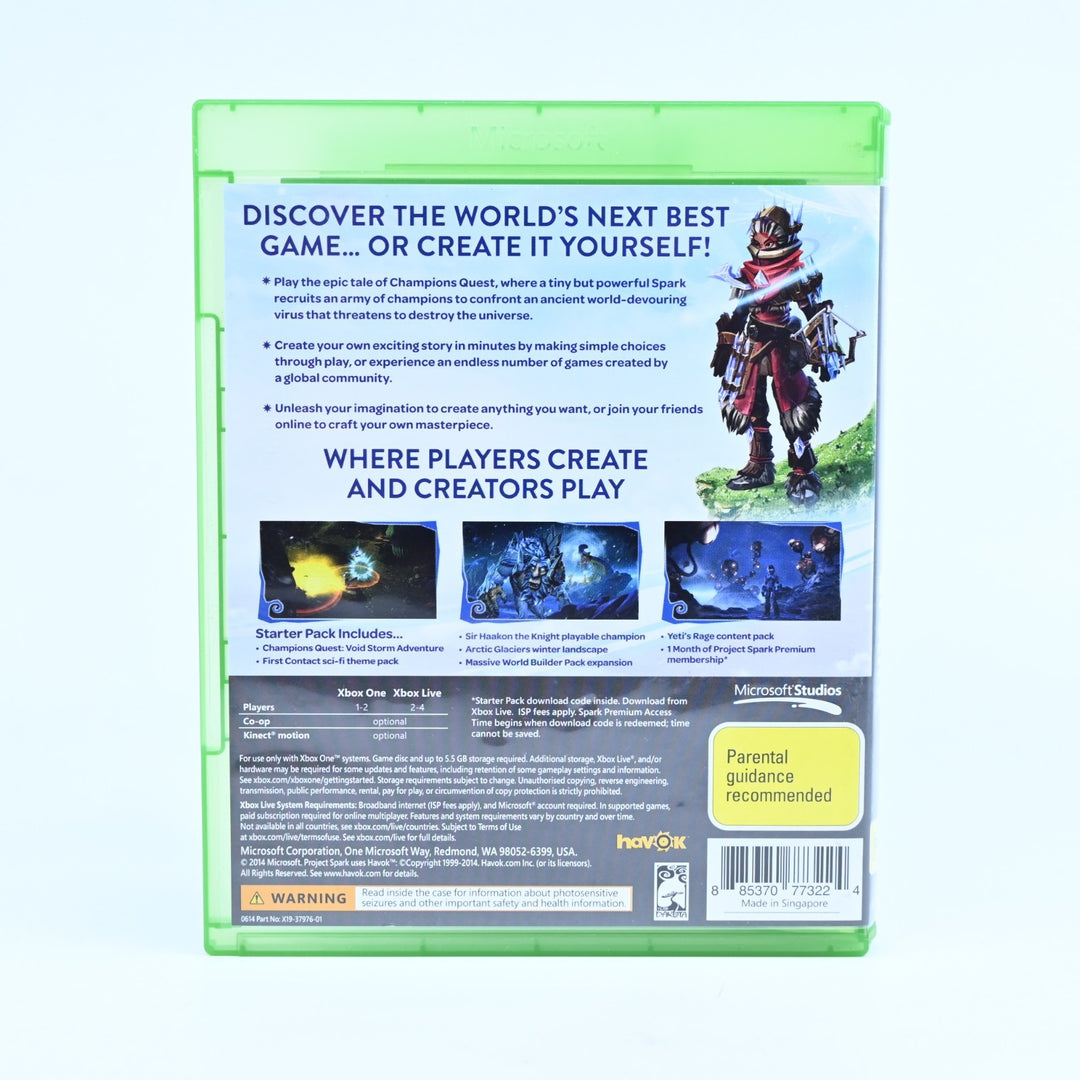 Project Spark - Xbox One Game - PAL - FREE POST!