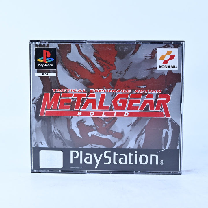 Metal Gear Solid - Sony Playstation 1 / PS1 Game + Manual - PAL - MINT DISC!