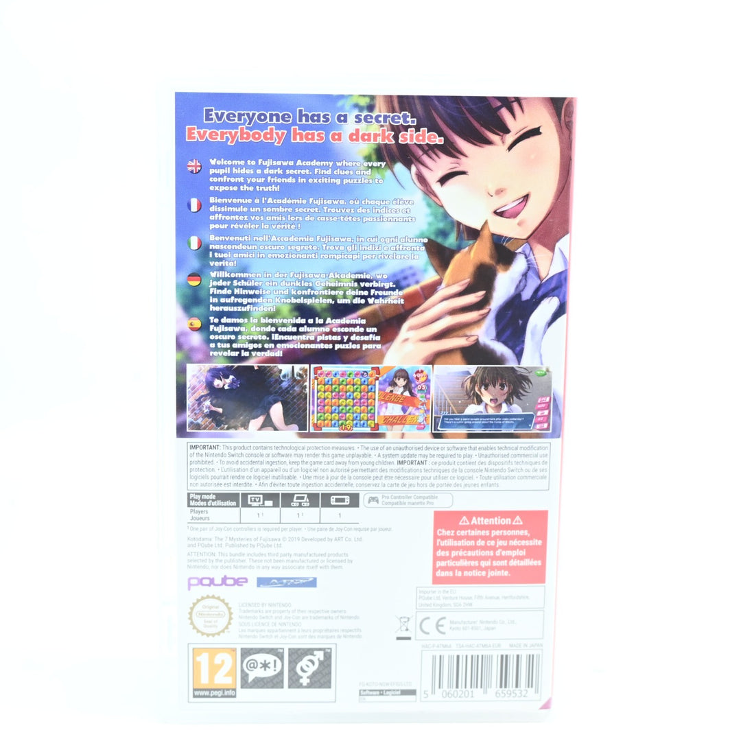 Kotodama: the 7 Mysteries of Fujisawa - Nintendo Switch Game - FREE POST!