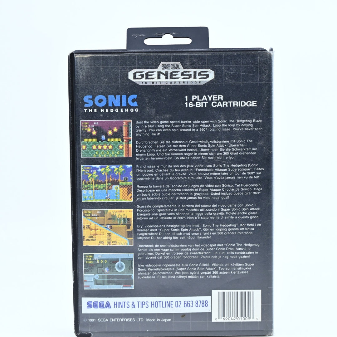 Sonic the Hedgehog - Sega Mega Drive Game - No Manual - PAL - FREE POST!
