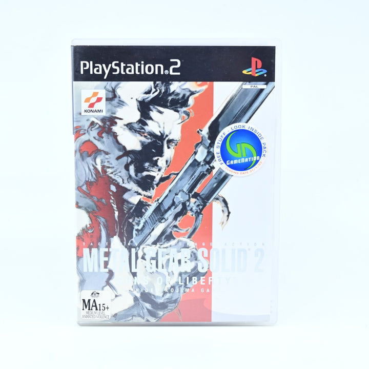 Metal Gear Solid 2: Sons of Liberty - Sony Playstation 2 / PS2 Game + Manual