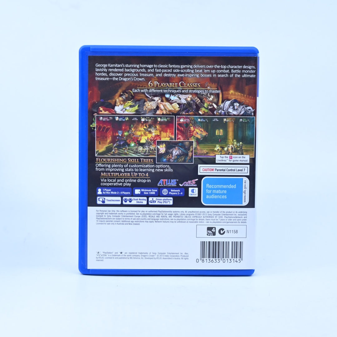 Dragon's Crown - Sony PS Vita Game - PAL - FREE POST!