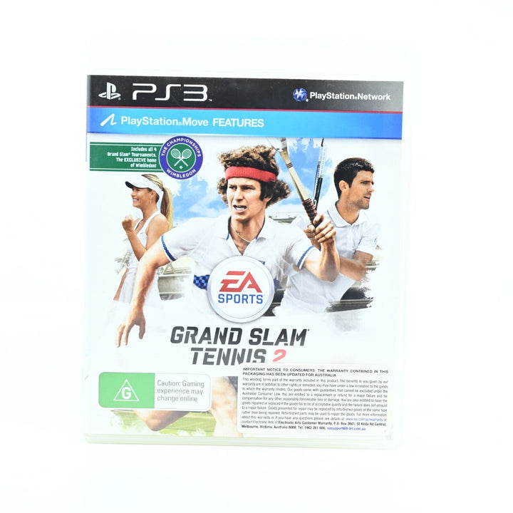 Grand Slam Tennis 2 - Sony Playstation 3 / PS3 Game + Manual - FREE POST!