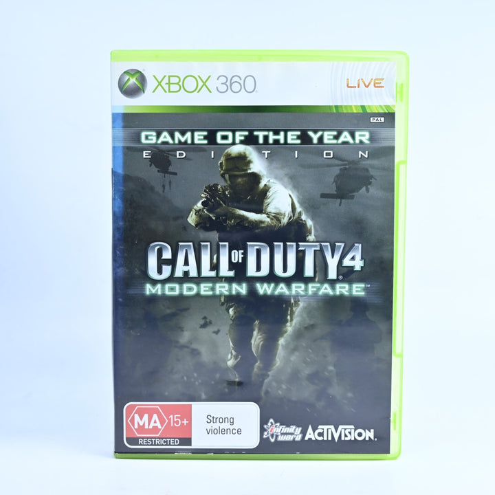 Call of Duty 4: Modern Warfare - Xbox 360 Game + Manual - PAL - MINT DISC!