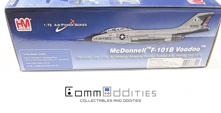 AS NEW! Hobby Master HA3701 1:72 McDonnell F-101B Voodoo USAF ADWC Tyndall Jet