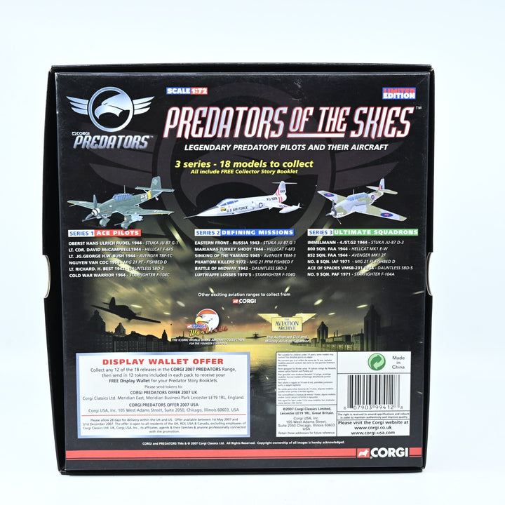 Corgi Predators 1:72 Lockheed F-104G Starfighter PR99412 - Plane