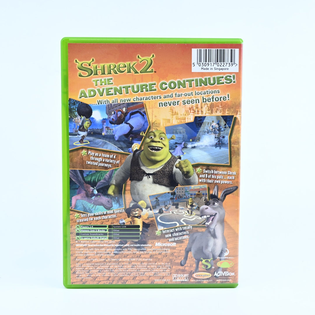 Shrek 2 - Original Xbox Game + Manual - PAL - MINT DISC!