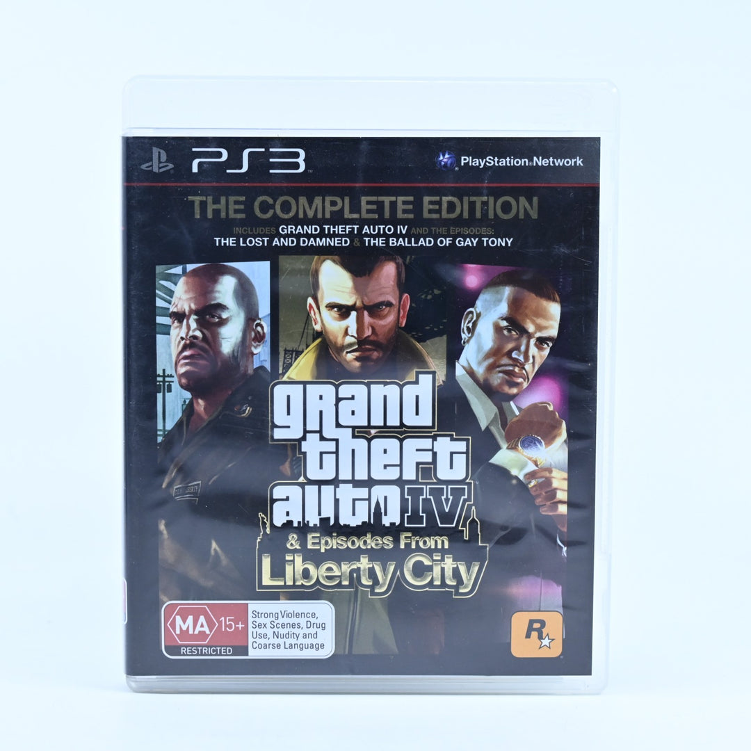 Grand Theft Auto IV & Episodes from Liberty City - PS3 Game + Manual + Map