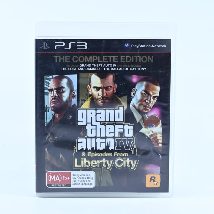 Grand Theft Auto IV & Episodes from Liberty City - PS3 Game + Manual + Map