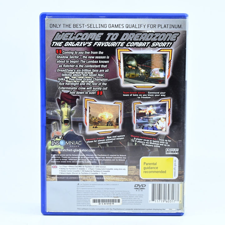 Ratchet Gladiator - Sony Playstation 2 / PS2 Game - No Manual - PAL - FREE POST!