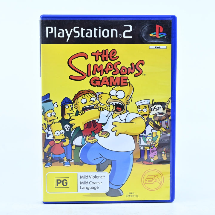 The Simpsons Game - Sony Playstation 2 / PS2 Game + Manual - PAL