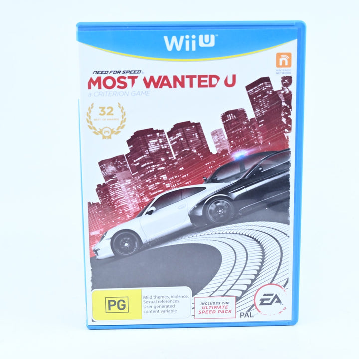 Need for Speed Most Wanted U - Nintendo Wii U Game - PAL - FREE POST!