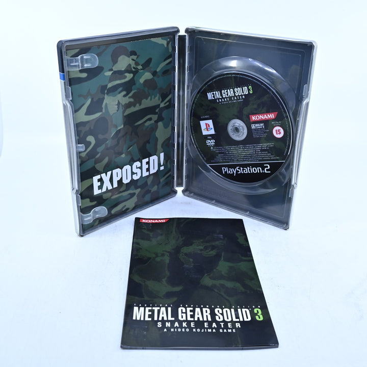 Metal Gear Solid 3: Snake Eater Limited Metal Edition - PS2 Game + Manual